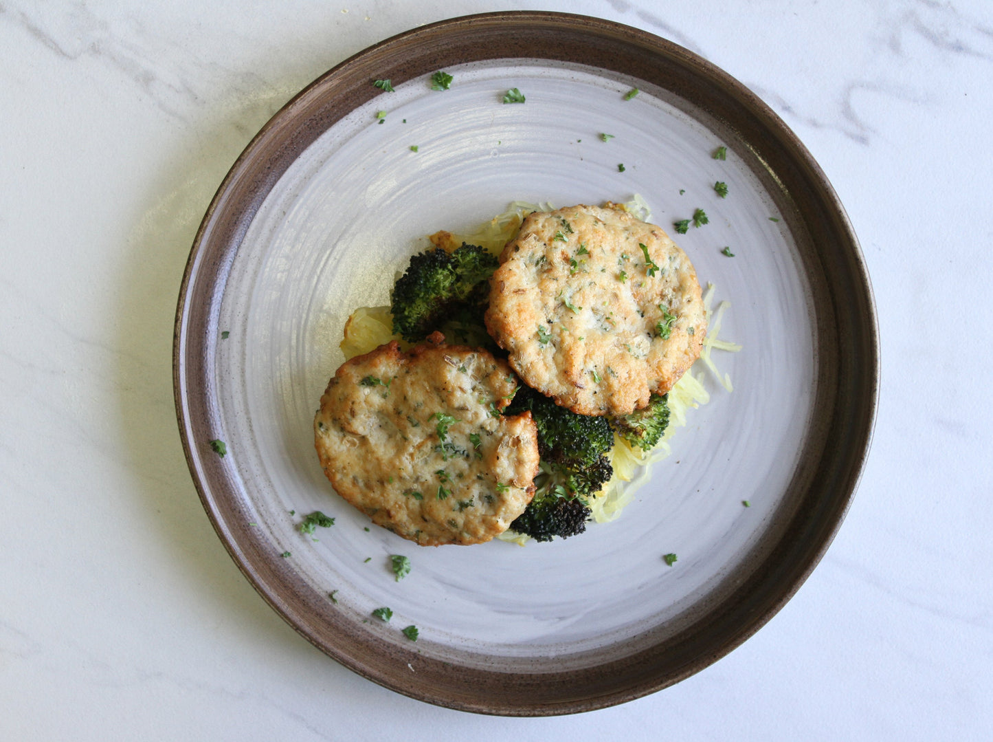 Chicken Sausage with Broccoli and Spaghetti Squash Bake
