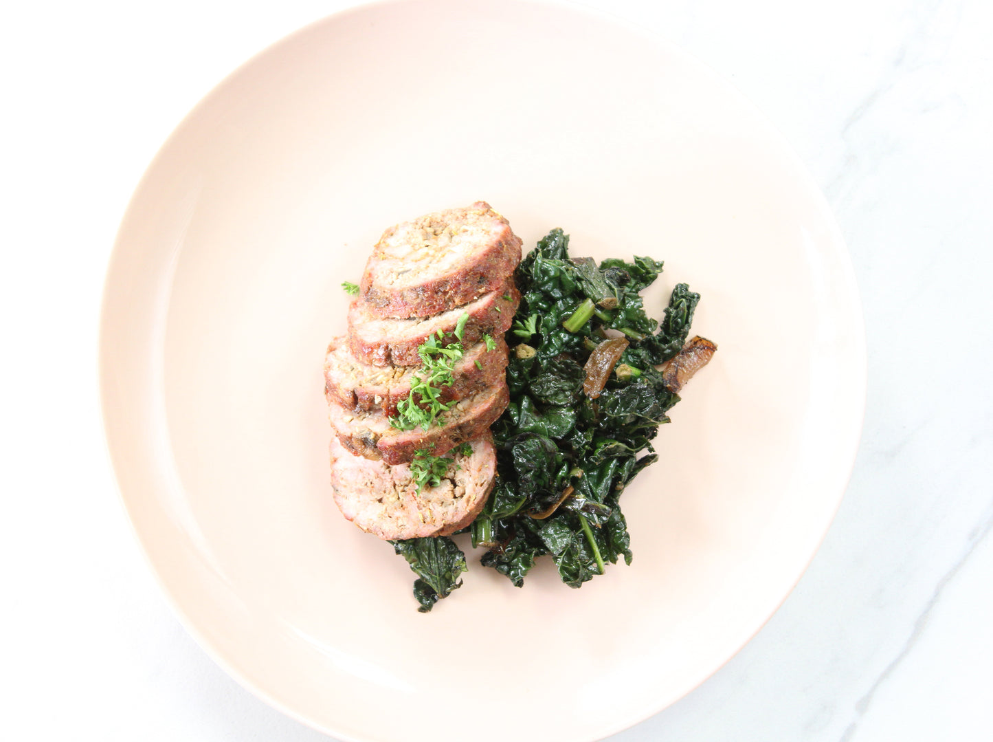 Paleo Breakfast Meatloaf with Kale