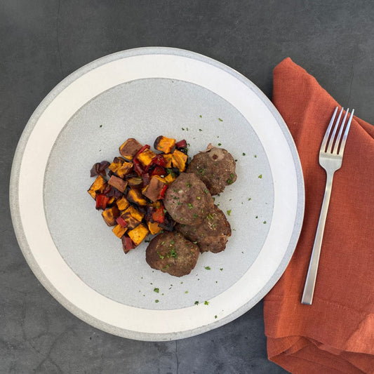 Turkey Sausage and Sweet Potato Hash - Pete's Real Food