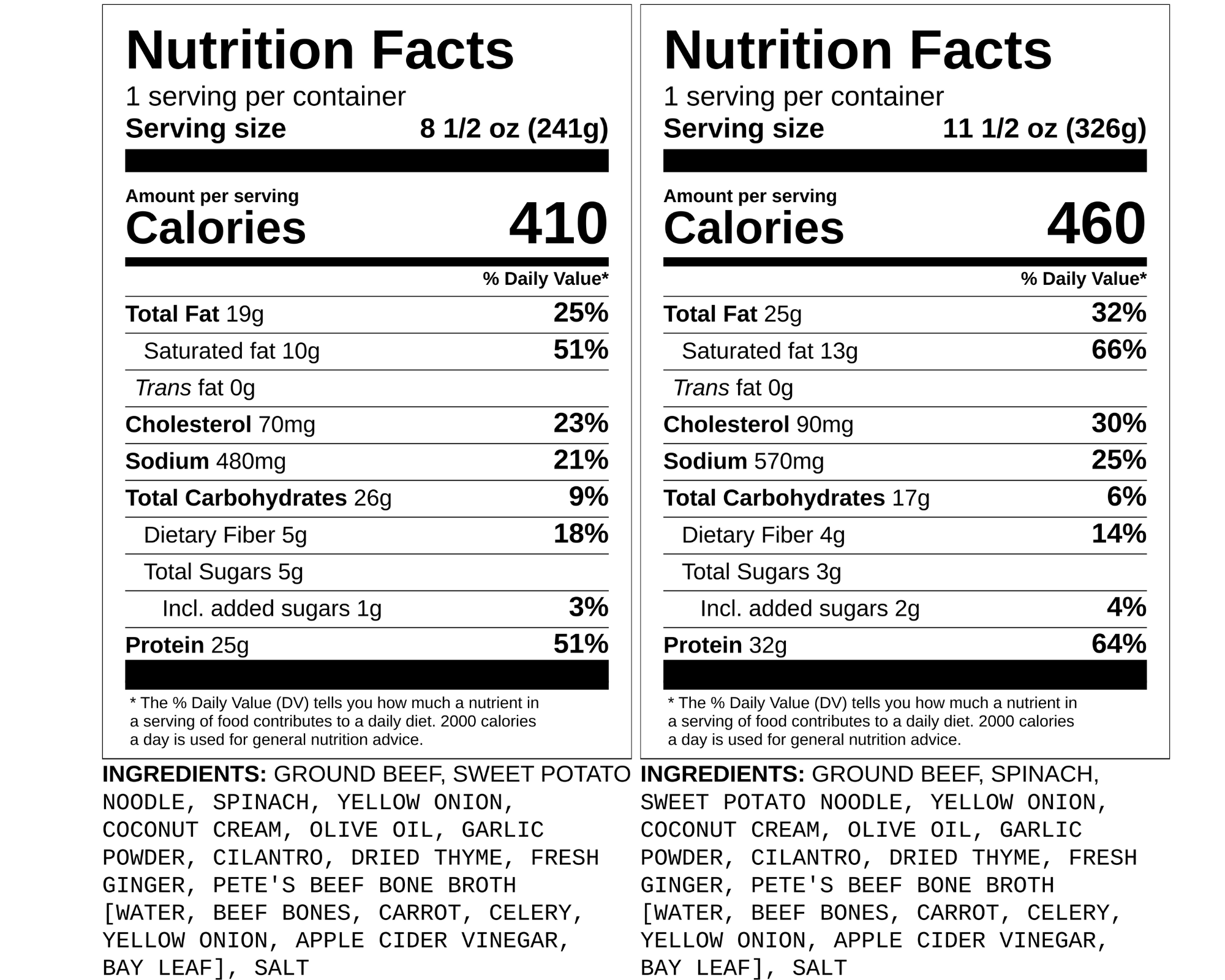 Beef and Spinach Stroganoff over Sweet Potato Noodles Pete's Real Food