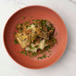 Tarragon Braised Chicken with Cauliflower Mash and Cornichon “Caviar”