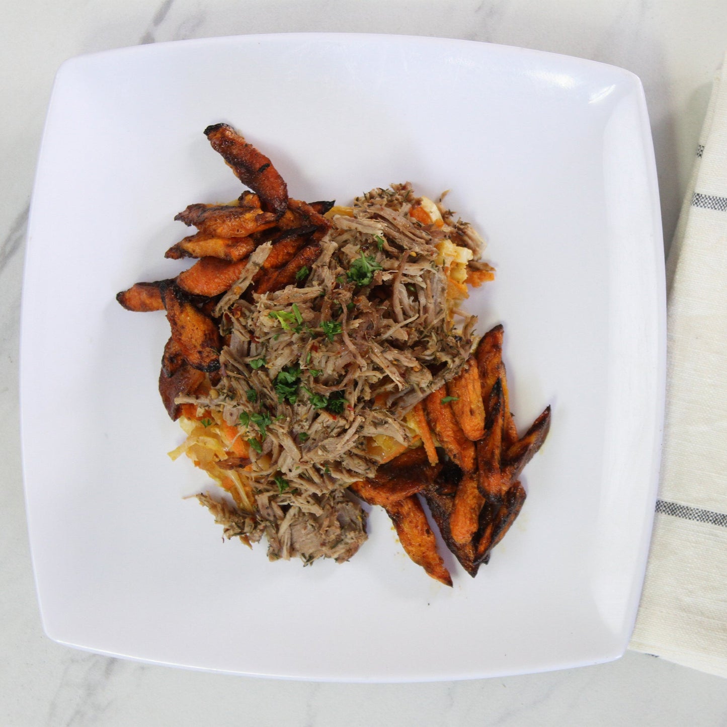 -Jerk Pork Cheeks with Spicy Cabbage & Carrots - Pete's Real Food