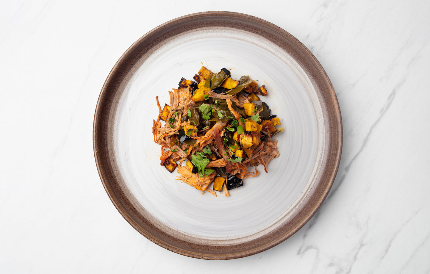 Cajun Pork Butt with Collard Greens and Acorn Squash