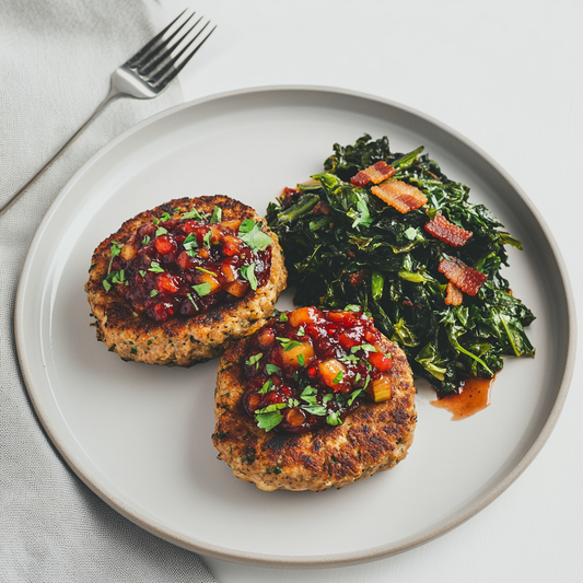 Bacon Apple Chicken Burgers - Pete's Real Food