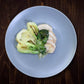 Orange Zest Chicken with Shaved Fennel, Shallot and Bok Choy