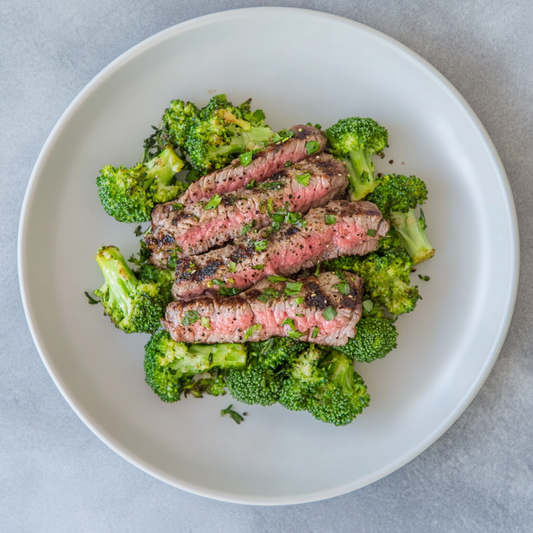 Grilled Steak with Broccoli - Pete's Real Food