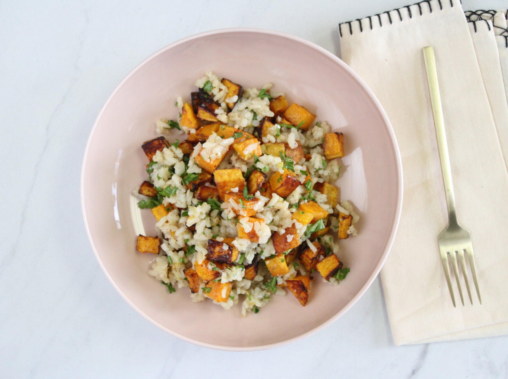 Butternut Squash And Leek Risotto