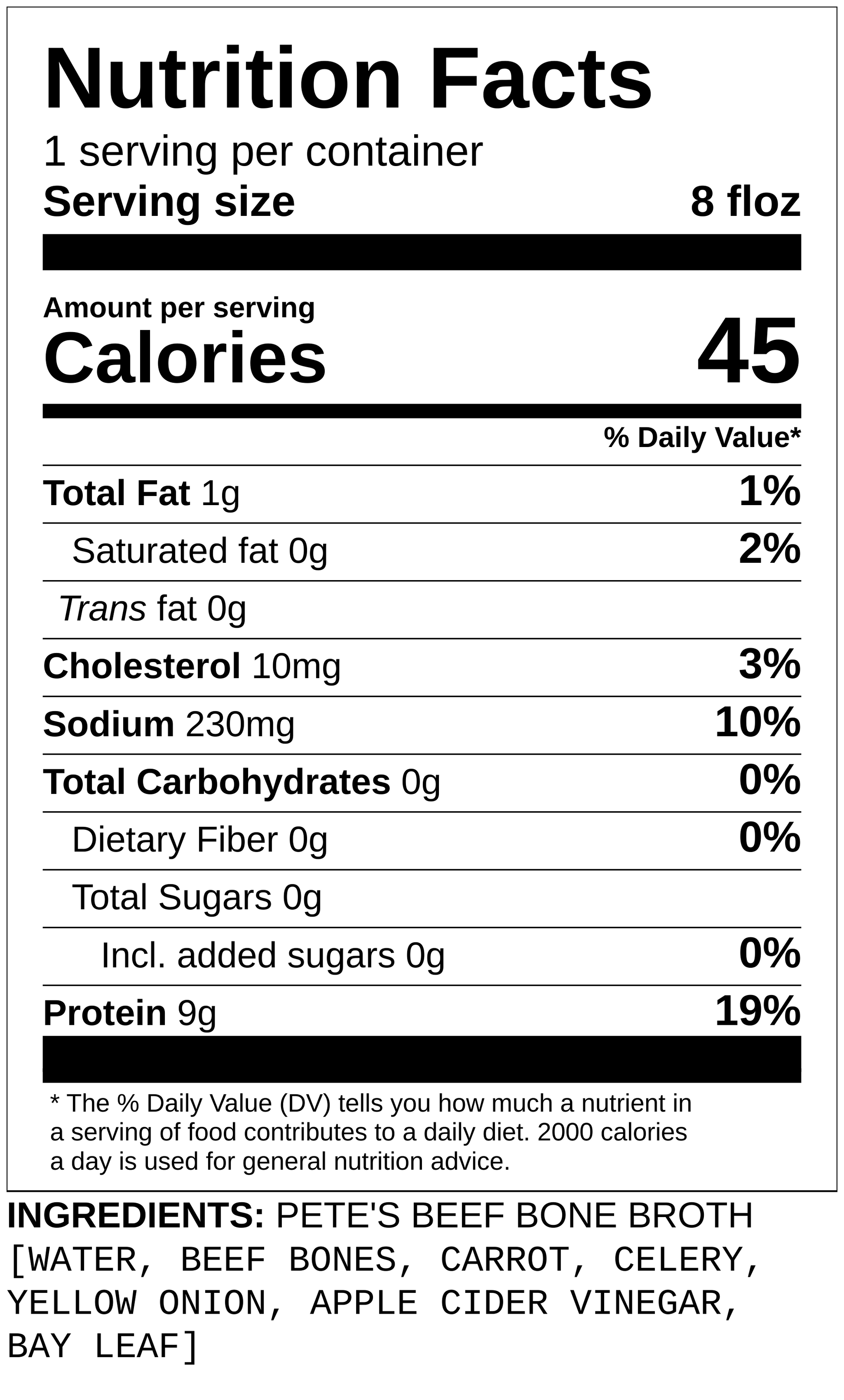 Pete's Broth - Pete's Real Food