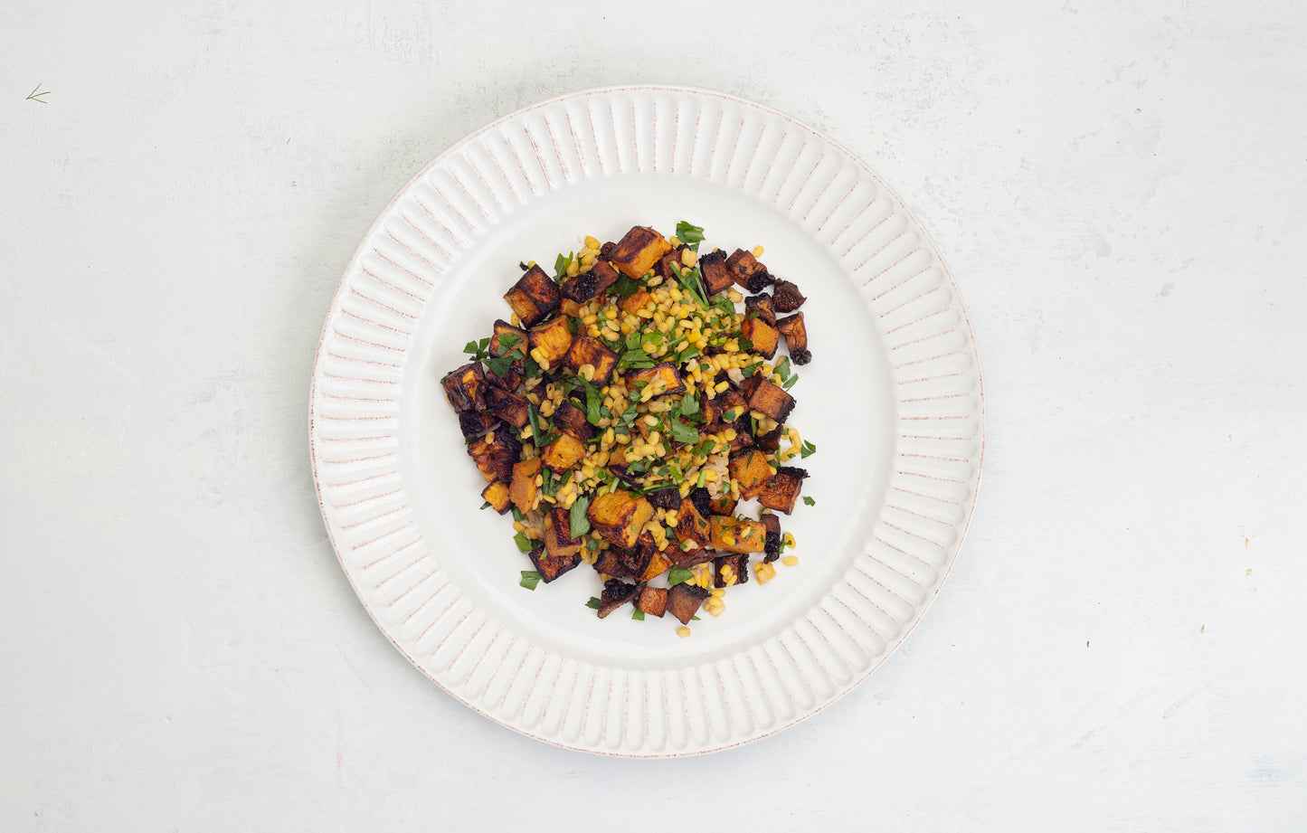 Savory Lentil Mushroom and Butternut Squash Bowl