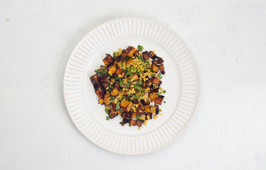 Savory Lentil Mushroom and Butternut Squash Bowl