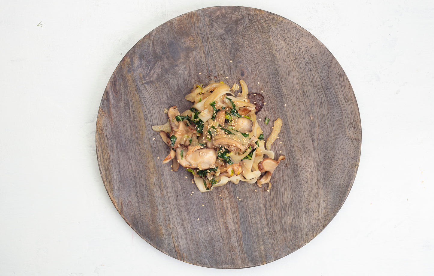 Sesame Noodles with Bok Choy and Mushrooms